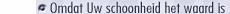 Omdat Uw schoonheid het waard is